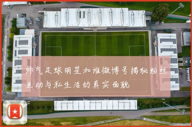 帅气足球明星加谁微博号揭秘粉丝互动与私生活的真实面貌